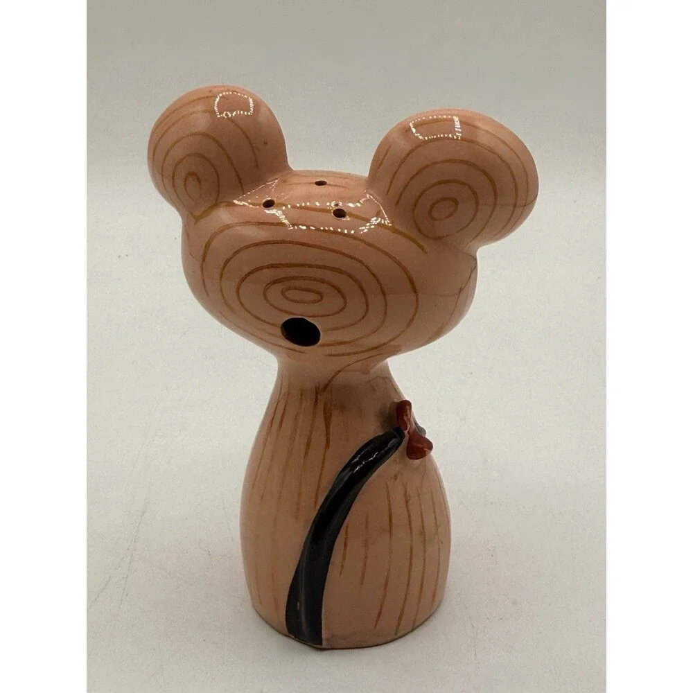 1 Red Bow HOLT HOWARD MERRY MICE SALT AND PEPPER VINTAGE MADE IN JAPAN